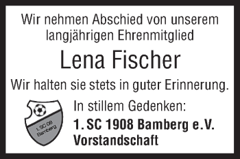 Anzeige von Lena Fischer von MGO