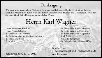 Anzeige von Karl Wagner von MGO