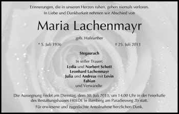 Anzeige von Maria Lachenmayr von MGO