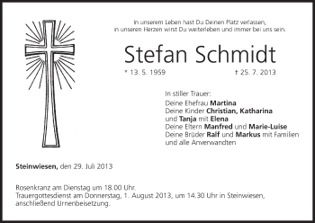 Anzeige von Stefan Schmidt von MGO