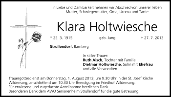 Anzeige von Klara Holtwiesche von MGO