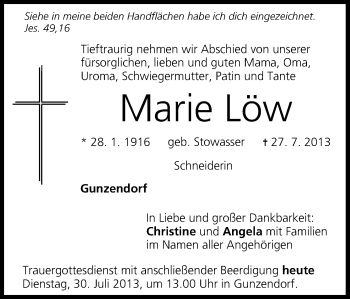 Anzeige von Marie Löw von MGO