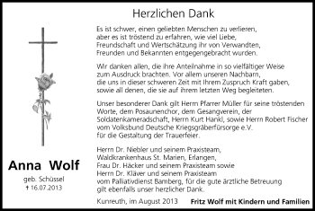 Anzeige von Anna Wolf von MGO