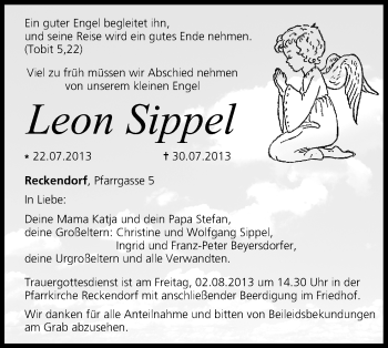Anzeige von Leon Sippel von MGO