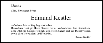 Anzeige von Edmund Kestler von MGO
