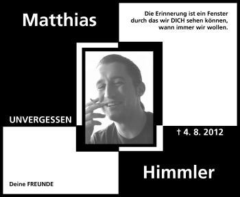 Anzeige von Matthias Himmler von MGO