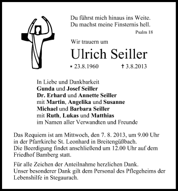 Anzeige von Ulrich Seiller von MGO