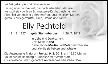 Anzeige von Elly Pechtold von MGO