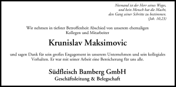 Anzeige von Krunislav Maksimovic von MGO