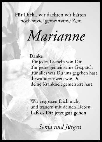Anzeige von Marianne  von MGO