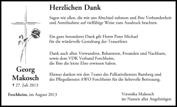 Anzeige von Georg Makosch von MGO
