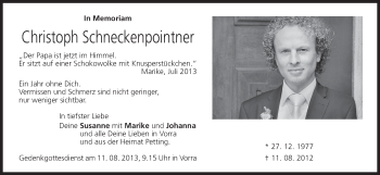 Anzeige von Christoph Schneckenpointner von MGO