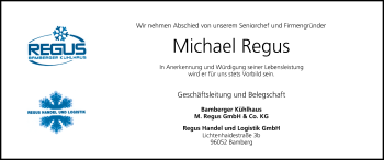 Anzeige von Michael Regus von MGO