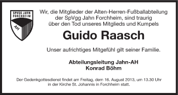 Anzeige von Guido Raasch von MGO