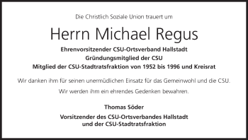 Anzeige von Michael Regus von MGO