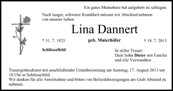 Anzeige von Lina Dannert von MGO