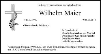 Anzeige von Wilhelm Maier von MGO