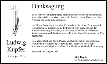 Anzeige von Ludwig Kupfer von MGO