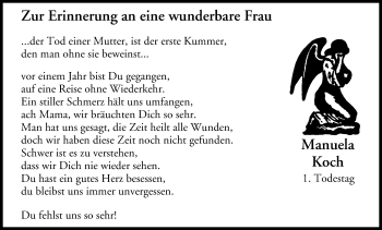 Anzeige von Manuela Koch von MGO