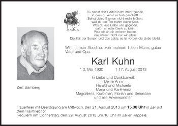 Anzeige von Karl Kuhn von MGO