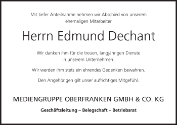 Anzeige von Edmund Dechant von MGO