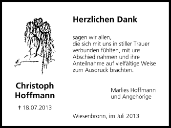 Anzeige von Christoph Hoffmann von MGO