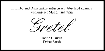 Anzeige von Gretel  von MGO