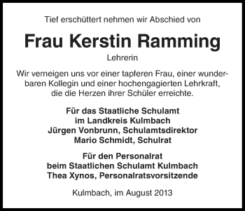 Anzeige von Kerstin Ramming von MGO
