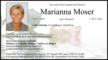 Anzeige von Marianna Moser von MGO
