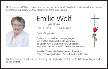 Anzeige von Emilie Wolf von MGO