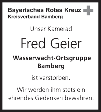 Anzeige von Fred Geier von MGO