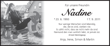 Anzeige von Nadine  von MGO