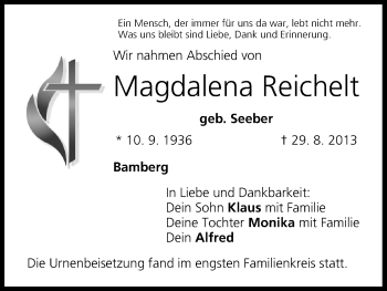 Anzeige von Magdalena Reichelt von MGO