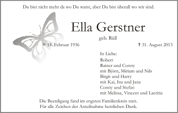 Anzeige von Ella Gerstner von MGO