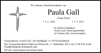 Anzeige von Paula Gall von MGO