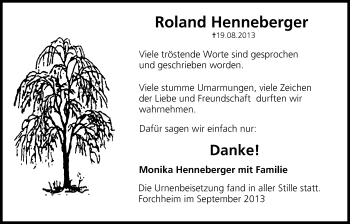 Anzeige von Roland Henneberger von MGO