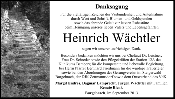 Anzeige von Heinrich Wächtler von MGO