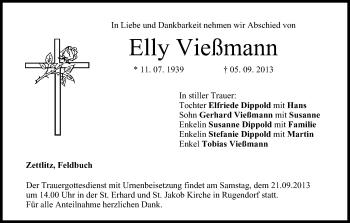 Anzeige von Elly Vießmann von MGO