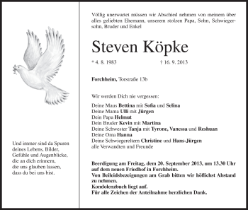 Anzeige von Steven Köpke von MGO