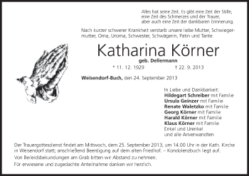 Anzeige von Katharina Körner von MGO