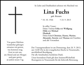 Anzeige von Lina Fuchs von MGO