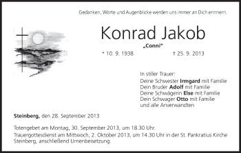 Anzeige von Konrad Jakob von MGO