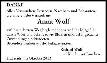 Anzeige von Anna Wolf von MGO