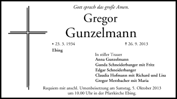 Anzeige von Gregor Gunzelmann von MGO