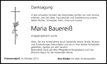 Anzeige von Maria Bauereiß von MGO