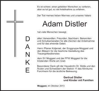 Anzeige von Adam Distler von MGO
