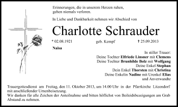 Anzeige von Charlotte Schrauder von MGO