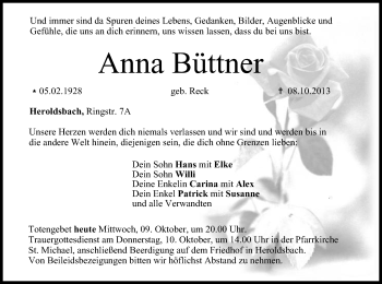 Anzeige von Anna Büttner von MGO