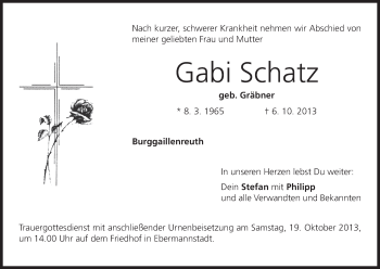 Anzeige von Gabi Schatz von MGO