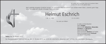 Anzeige von Helmut Eschrich von MGO